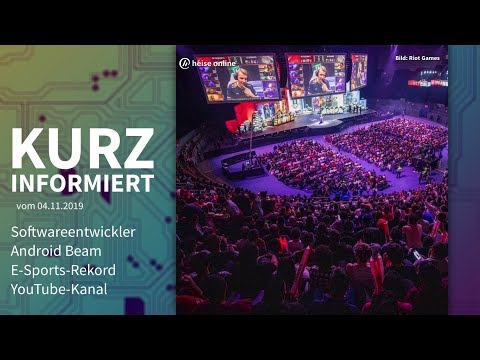 Softwareentwickler, Android Beam, E-Sports-Rekord, Youtube-Kanal