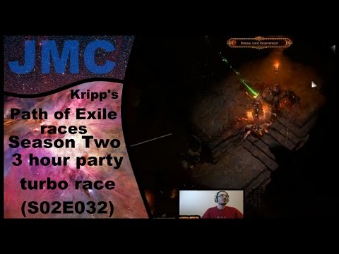 Kripp's Path of Exile races - Season Two, 3 Hour Party Turbo (S02E032)