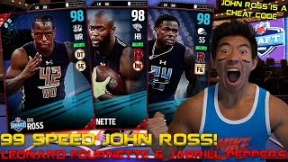 99 SPEED JOHN ROSS! FASTEST CARD IN THE GAME! FOURNETTE &amp; PEPPERS! MADDEN 17 ULTIMATE TEAM