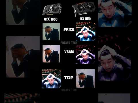 GTX 1650 2019 VS RX 580 2017 HOW??? #shorts #gtx1650 #pcgaming