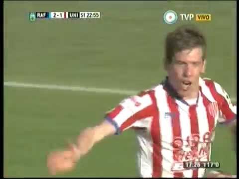 Atlético Rafaela 2 Unión 1. Gol Riaño.