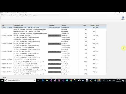 Accounting Management System Part 92 Purchase Payment Complete Form in C C Sharp