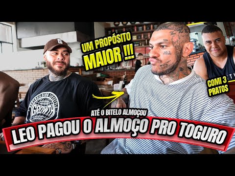 LÉO STRONDA PAGOU O ALMOÇO DO TOGURO E DE TODOS NA MESA - BITELO COMEU 3 PRATOS!
