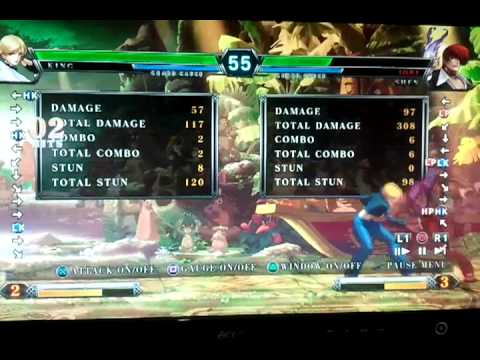 kof xiii console 98 flame Iori 90% combo