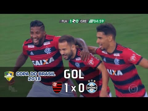 Flamengo 1 x 0 Grêmio - Copa do Brasil 2018 - Globo HD⁶⁰