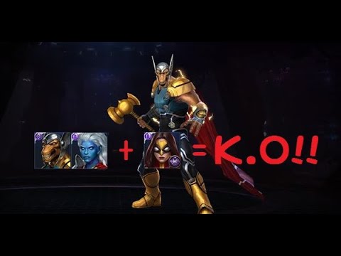 Marvel Future Fight潛力突破貝塔vs99階烏木6秒 Transcended Beta Ray Bill clear stage 99 Ebony in 6 seconds