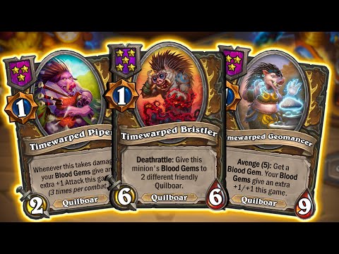Quilboar Are BACK?! Timewarped Bristler Obliterates the Lobby | Hearthstone Battlegrounds