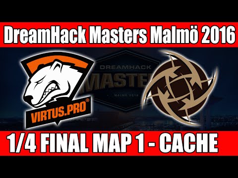 Virtus.Pro vs NIP | Quarter Finals Map 1 (Cache) DreamHack Masters Malmö 2016