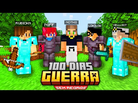 SOBREVIVI 100 DIAS EM GUERR4 NO MINECRAFT - O FILME