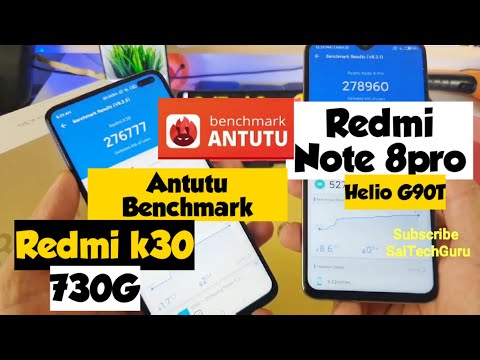 Redmi k30 vs redmi note 8pro antutu benchmark comparison