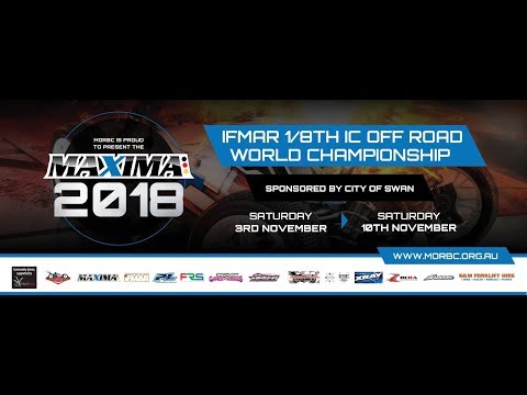 Maxima 2018 IFMAR 1/8th IC Off Road World Championship [LIVE, FREE & HD] | Tuesday