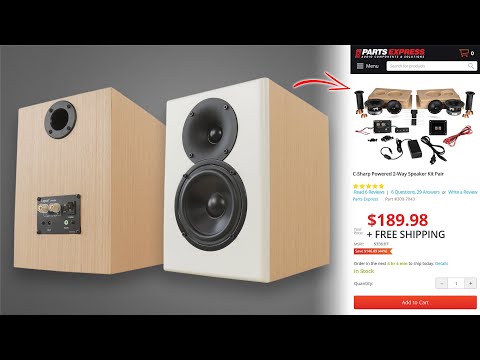 DIY Powered Bookshelf Speakers | Built in Bluetooth Amplifier!