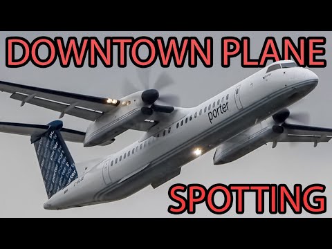 DOWNTOWN PLANE SPOTTING!! Toronto City Centre Spotting (YTZ / CYTZ)