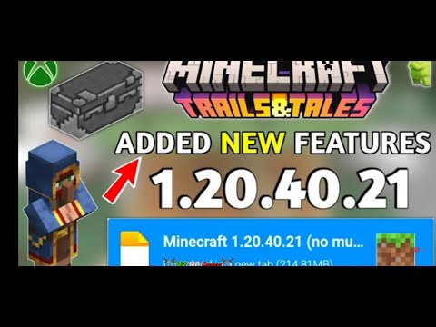 GAMER B HUM - lest Minecraft PE 1.20.40.21 Official Update Release For Android | Added Java /pe gamer b hub