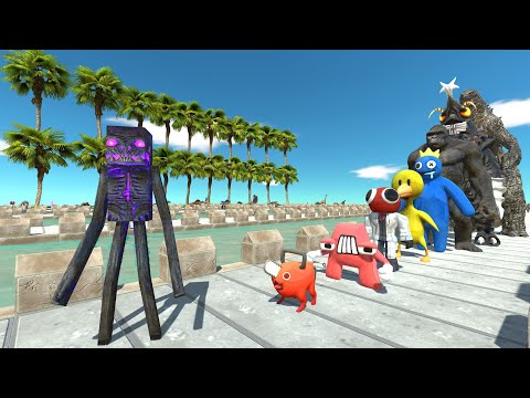 Enderman COCONUT ISLAND DEATH RUN - Animal Revolt Battle Simulator