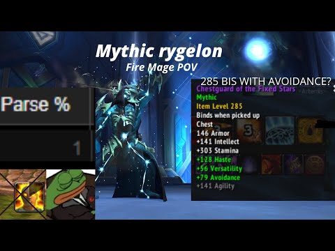 (post nerf) Mythic Rygelon - Fire mage POV - Sepulcher of the first ones