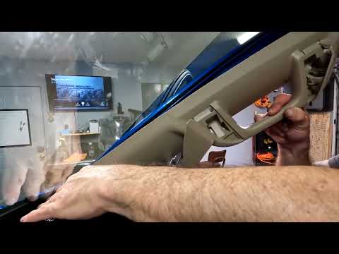 Dodge Ram remove front hand grab pillar by windshield