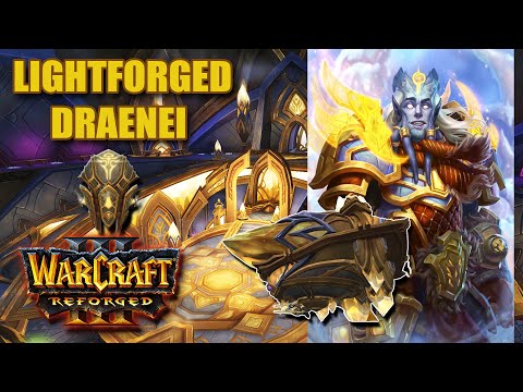 Lightforged Draenei Race Showcase Gameplay - Warcraft 3 Custom Race Review