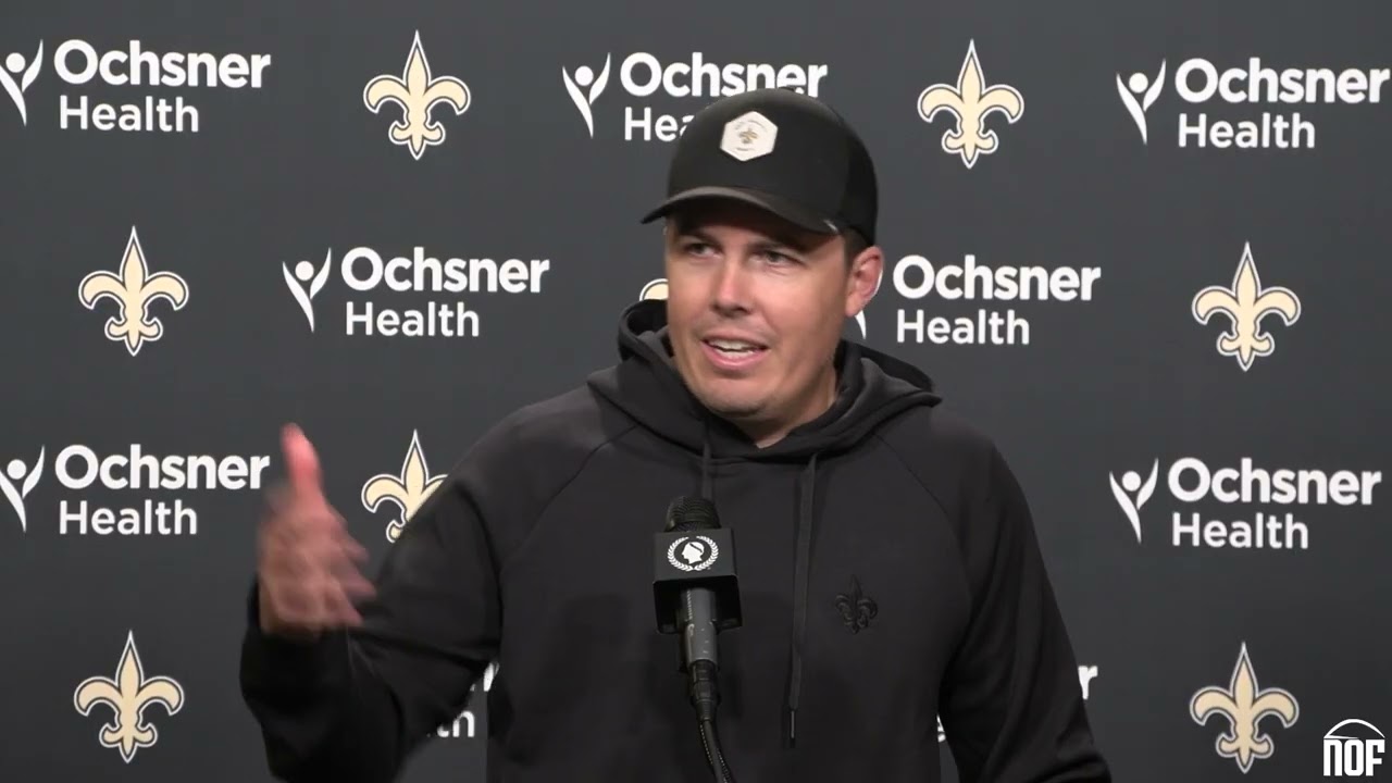 Saints HC Kellen Moore on Tyler Shough's growth, improving the run game, facing Bucs for second time