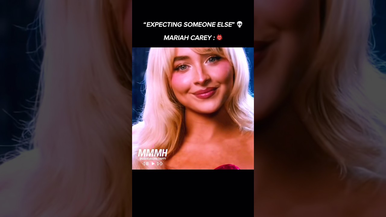 Sabrina is ready for Christmas 🎄💀 #music #shorts #sabrinacarpenter #mariahcarey