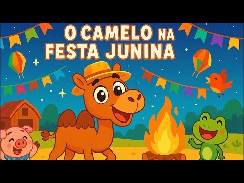 🐪🎉 O Camelo na Festa Junina – Música Infantil Divertida! 🎶✨ Canta e Brinca