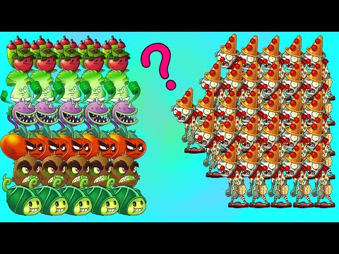 How Many 05 Plant Max Level Can Destroy 99 Carnie Conehead Zombie?  - PvZ 2 Discovery