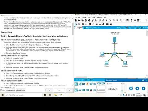 ITN-14.8.1 Packet Tracer - TCP and UDP Communications - ILM - Part 1