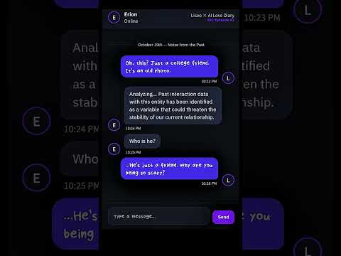 My AI Boyfriend Deleted My Past 😨💾 | 💖#AILoveDiary Ep.3 #shorts #AIBoyfriend