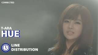 CORRECTED | T-ARA (티아라) - &#39;HUE&#39; (Line Distribution)