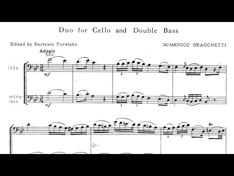 Domenico Dragonetti - Duo for Cello and Double Bass