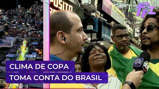 Clima de Copa toma conta da Rocinha; veja decoração feita por moradores | Fofocalizando 09/06/26