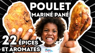 POULET MARINÉ PANÉ 🍗 22 Épices et Aromates - Cuisson en 2 FAÇONS