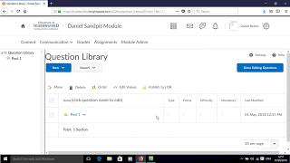How to make a question pool in Brightspace