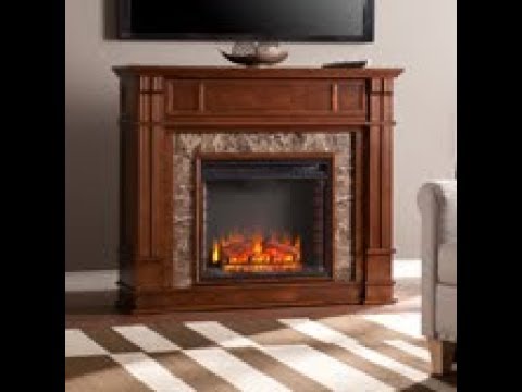 FE9321: Highgate Faux Granite Media Center Electric Fireplace Product Video Video