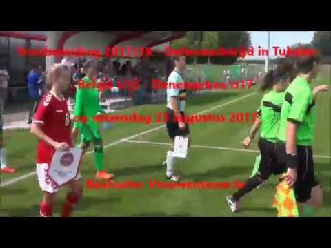 Belgian Red Flames U17 - Denemarken U17 op 23.08.2017