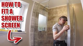 How to fit a GLASS shower screen