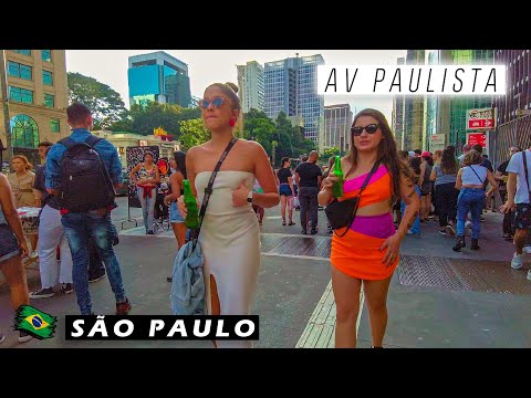 🇧🇷 WALKING ON AVENIDA PAULISTA — THE HEART OF SÃO PAULO, Brazil 【4K UHD】