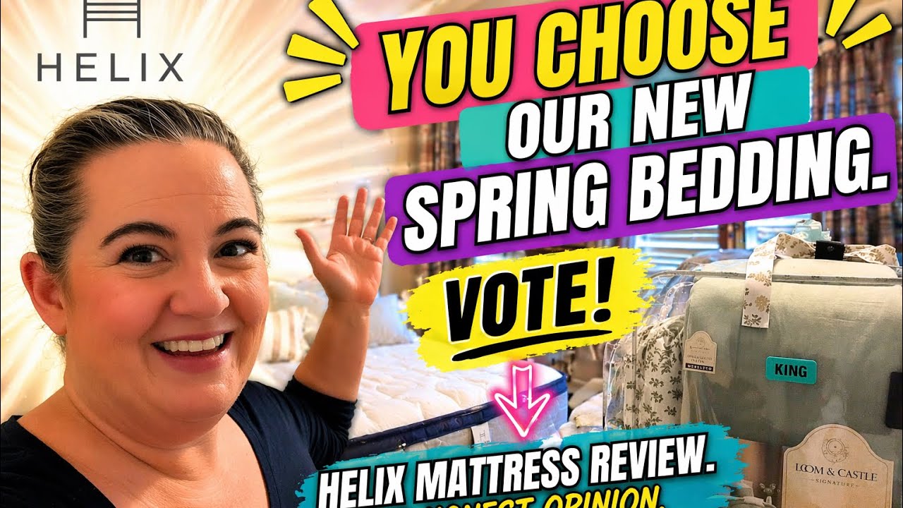 Pick our new spring bedding and honest Helix mattress review. What do we really think? 