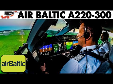 Piloting AIRBUS A220 Antalya to Riga | Cockpit Views