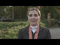 Emmelie Scholtens blij met bronzen medaille op NK Dressuur