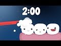 Brush your teeth! Fun 2 Minute countdown timer with gold star reward for children & kids