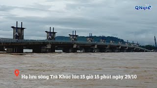Hạ lưu sông Trà Khúc lúc 15 giờ 15 phút ngày 29/10 | QNgTV