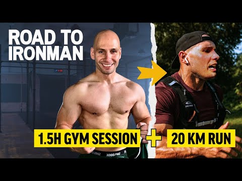 NEVER DONE BEFORE: 1.5h Gym & 20km Run! - Road to Ironman #2 | Flying Uwe