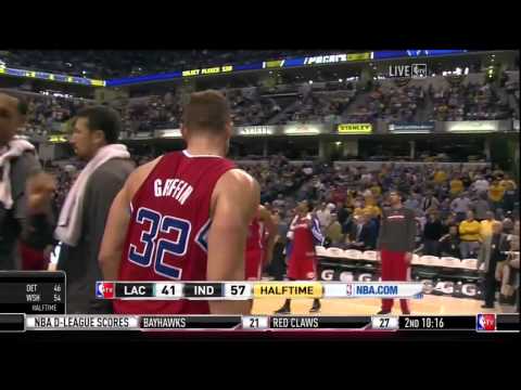 David West Ejected for Elbowing Blake Griffin, January 18, 2014