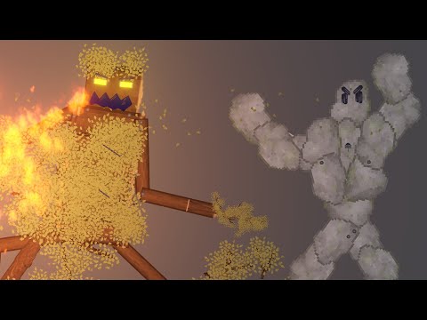 Golem Battles in People Playground