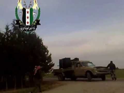 استهداف مقرات النظام برشاش 23 في بلدة العتيبة في ريف دمشق من قبل لواء أبابيل الغوطة الشرقية