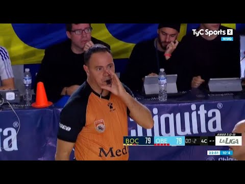 Liga Nacional - Barrida sobre el aro de Marcos Mata en Boca vs Oberá