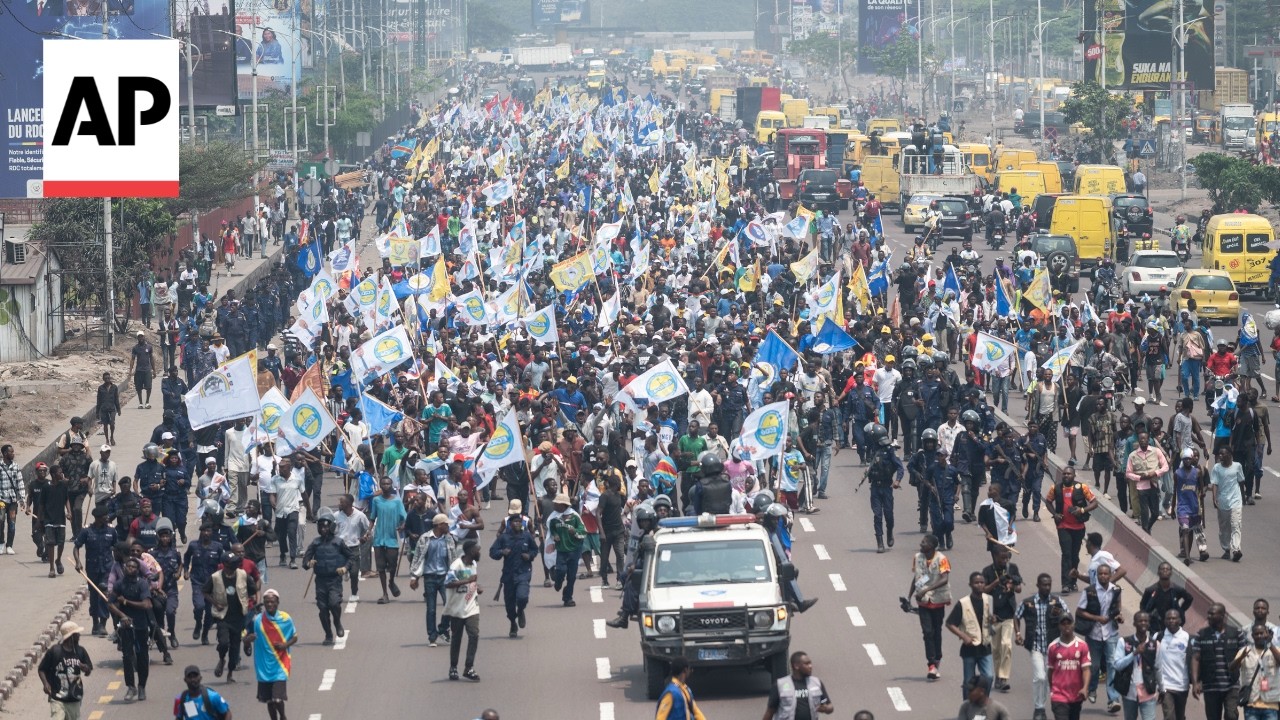 Video: Police fire tear gas at DRC protests against Tshisekedi constitutional changes