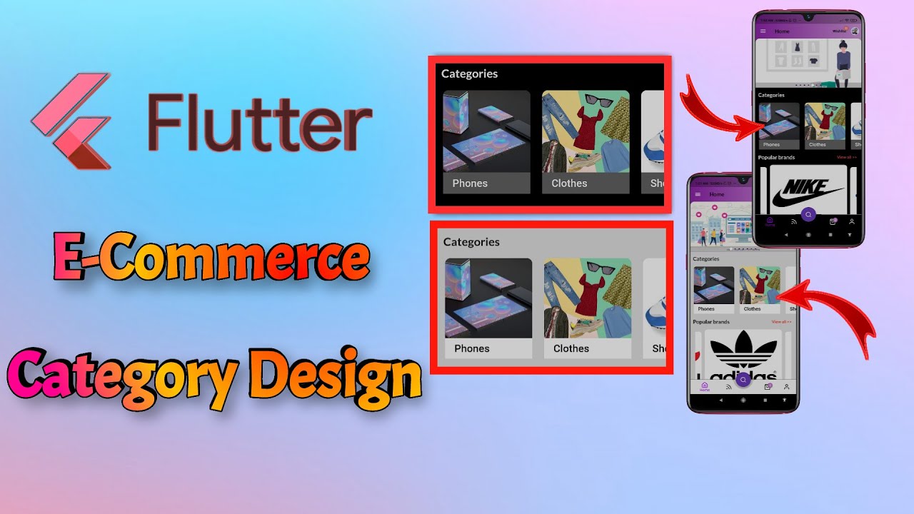 Flutter E-commerce Category widget design