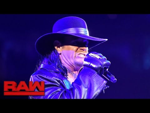 The Undertaker makes a chilling Royal Rumble Match announcement: Raw, Jan. 9, 2017